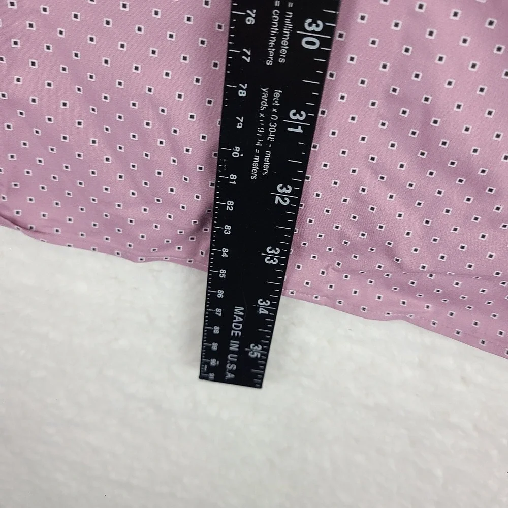 Banana Republic Shirt‎ Mens XL Purple White Slim Fit Non Iron Dress Button Up